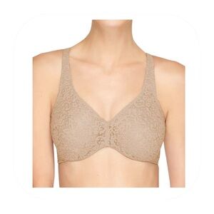 Wacoal 38DDD tan halo lace bra